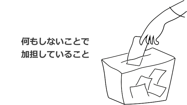 何もしないことで加担していること